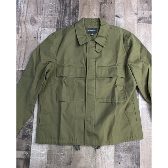 $249 Club Monaco Field Jacket Military Cold Weather Men Olive Green Size XL NWOT - Picture 6 of 7